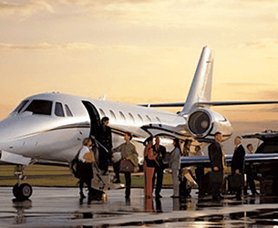 how to charter a jet for a large group